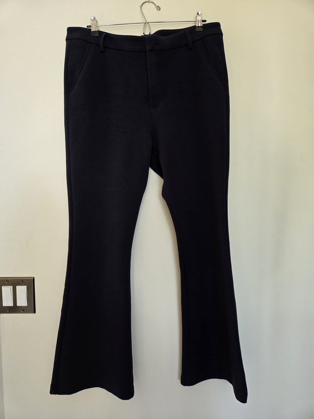 Kut from the Kloth Navy Flared Ponte Trousers